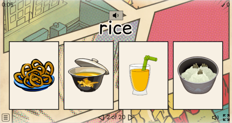 Food and Drinks ESL Interactive Vocabulary Quiz