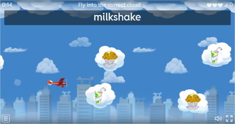 Food and Drinks ESL Vocabulary Airplane Game