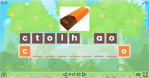 Food and Drinks Vocabulary ESL Interactive Anagram