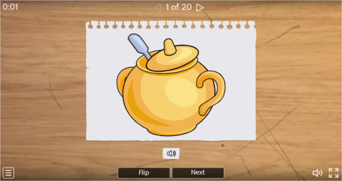 Food and Drinks ESL Interactive Vocabulary Flashcards