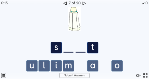 Food and Drinks Interactive Spell The Word Worksheet