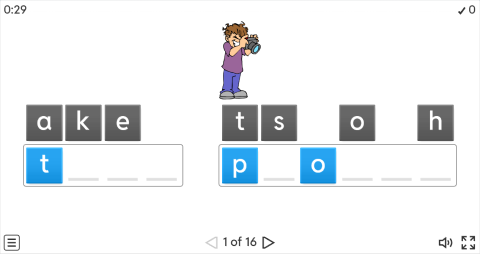 Free Time Activities Vocabulary ESL Interactive Anagram