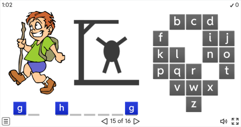 Free Time Activities ESL Interactive Hangman Game