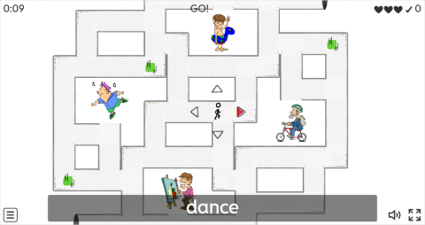 Free Time Activities ESL Vocabulary Maze Chase Game