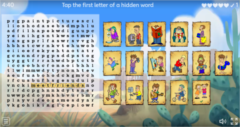 Free Time Activities ESL Interactive Wordsearch Puzzle