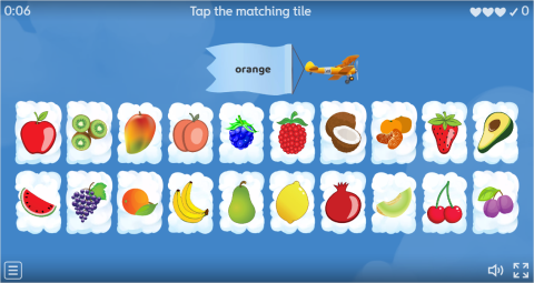 Fruits ESL Interactive Find The Match Worksheet