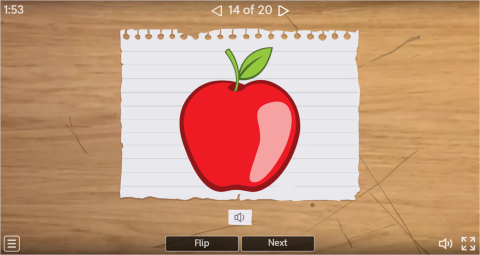 Fruits ESL Interactive Vocabulary Flashcards