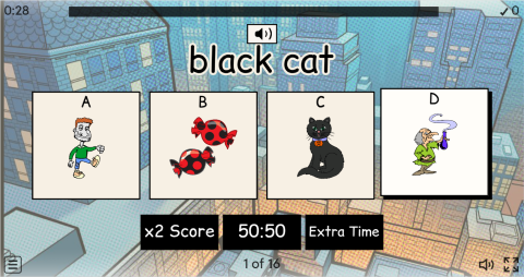 Halloween ESL Interactive Vocabulary Quiz Show