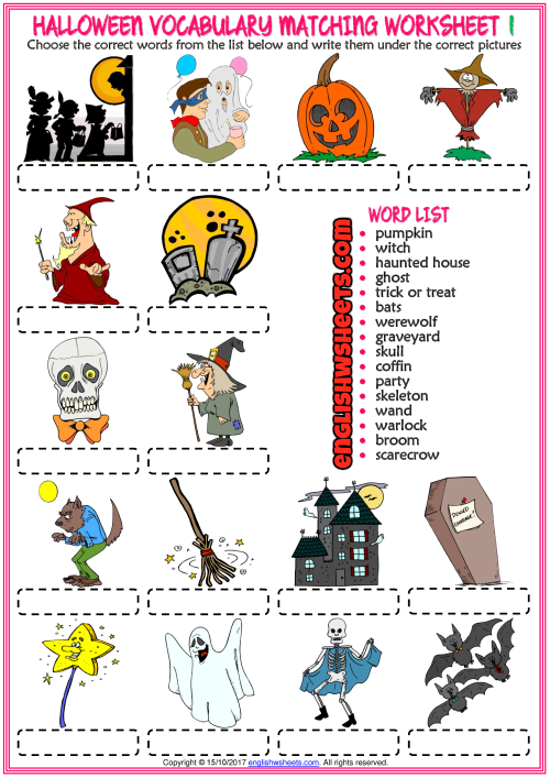 halloween-esl-vocabulary-matching-exercise-worksheets