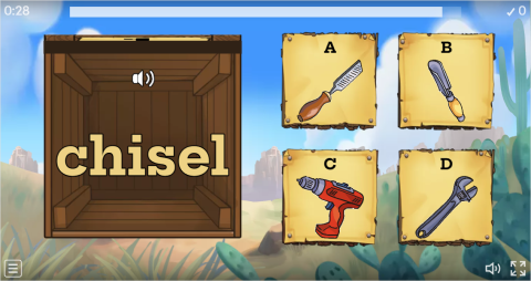 Hand Tools ESL Interactive Open The Box Worksheet