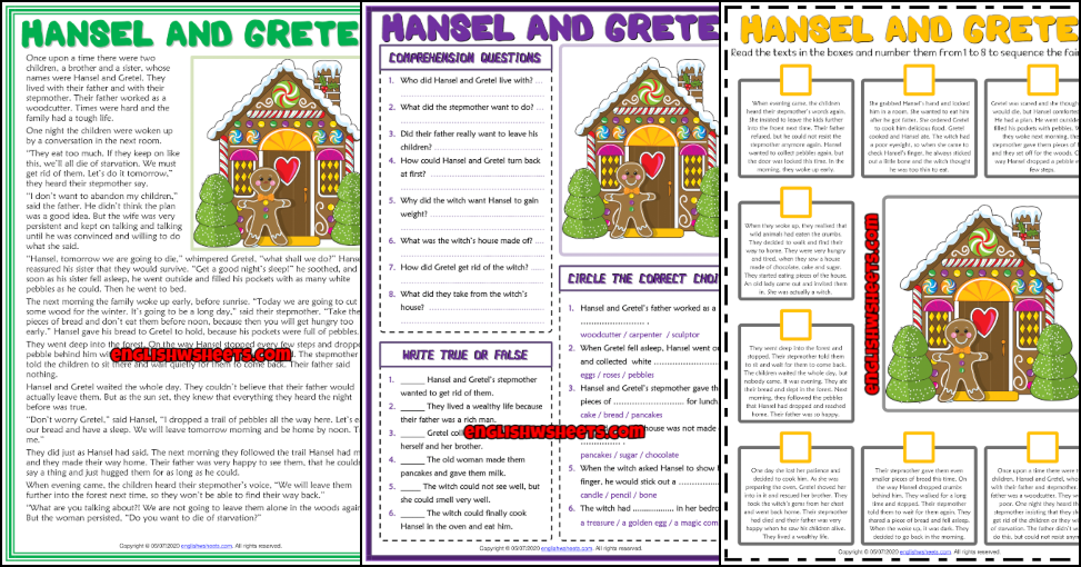 Fairy Tales Hansel and Gretel Print