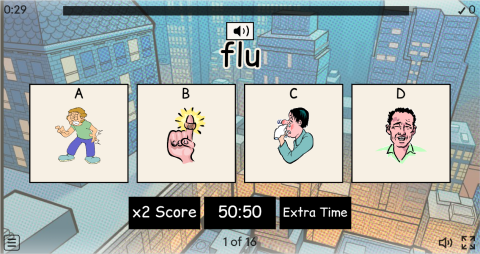 Health Problems ESL Interactive Vocabulary Quiz Show