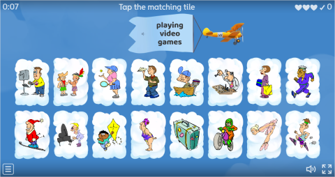 Hobbies ESL Interactive Find The Match Worksheet