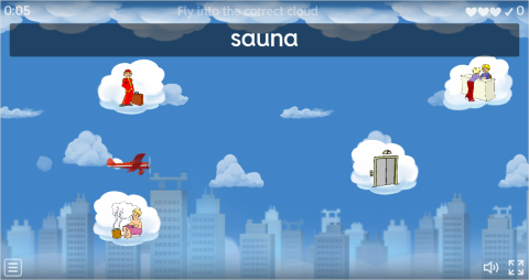 Hotel ESL Vocabulary Airplane Game