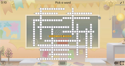 Household Chores ESL Interactive Crossword Puzzle