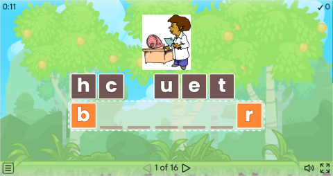 Jobs Vocabulary ESL Interactive Anagram
