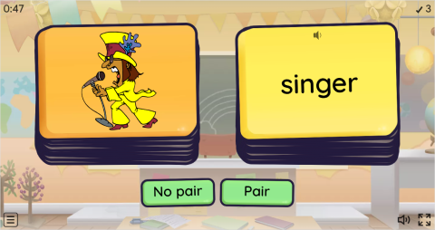 Jobs ESL Vocabulary Pair or No Pair Worksheet