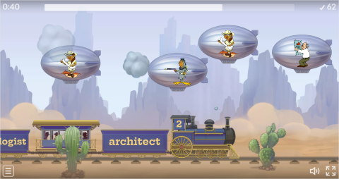 Jobs ESL Vocabulary Balloon Pop Game