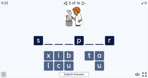 Jobs ESL Interactive Spell The Word Worksheet