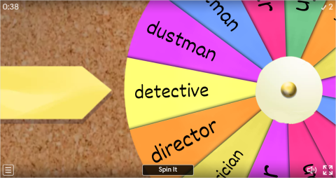 Jobs ESL Interactive Spin The Wheel Worksheet