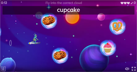 Junk Food ESL Vocabulary Airplane Game