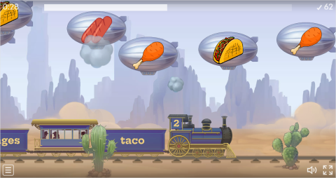 Junk Food ESL Vocabulary Balloon Pop Game