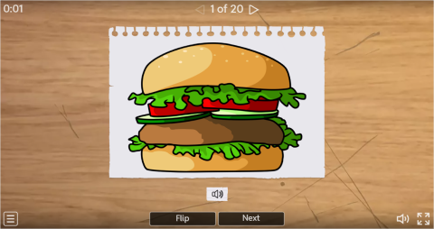 Junk Food ESL Interactive Vocabulary Flashcards