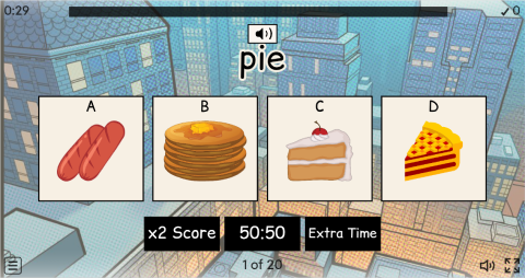 Junk Food ESL Interactive Vocabulary Quiz Show