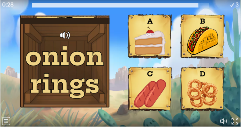 Junk Food ESL Interactive Open The Box Worksheet