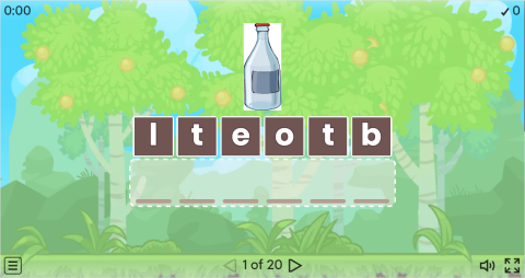 Kitchen Utensils Vocabulary ESL Interactive Anagram