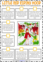 Little Red Riding Hood ESL Sequencing the Story Worksheet