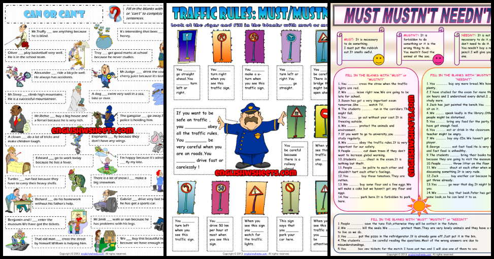 modal verbs exercises pdf with answers
