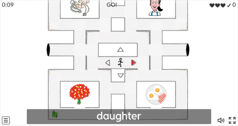 Mother's Day ESL Vocabulary Maze Chase Game