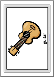Musical Instruments ESL Printable Flashcards With Words