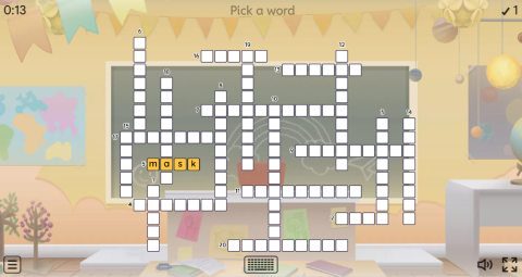 New Year's Eve ESL Interactive Crossword Puzzle