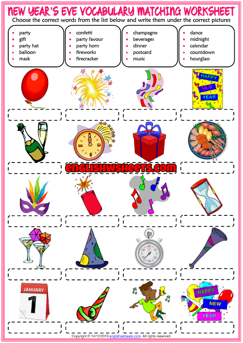 new-year-s-eve-esl-matching-exercise-worksheet-for-kids