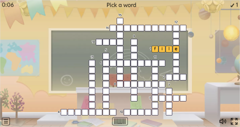 Office Objects ESL Interactive Crossword Puzzle