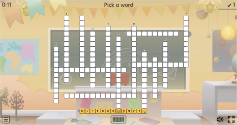 Party Types ESL Interactive Crossword Puzzle
