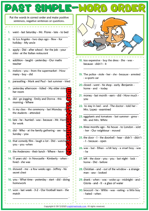 past-simple-exercises-printable