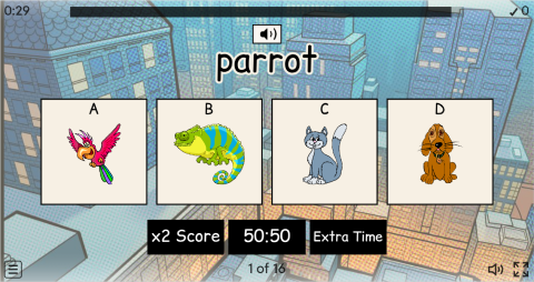 Pets ESL Interactive Vocabulary Quiz Show