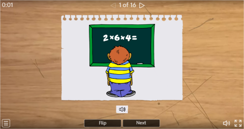 Places at School ESL Interactive Vocabulary Flashcards