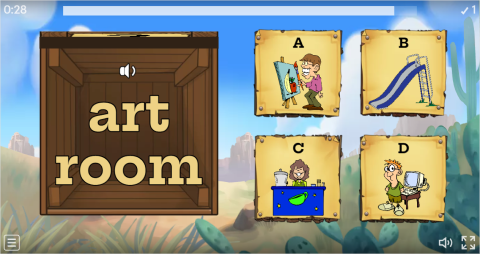 Places at School Interactive Open The Box Worksheet