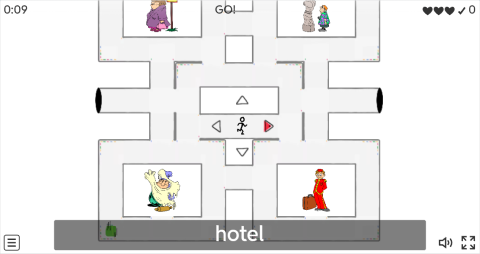 Places In A City ESL Vocabulary Maze Chase Game