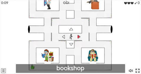 Places In A City ESL Vocabulary Maze Chase Game