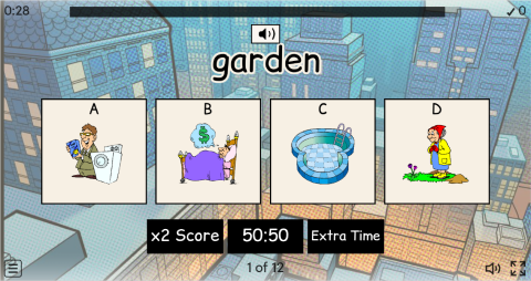 Places in a House ESL Interactive Vocabulary Quiz Show