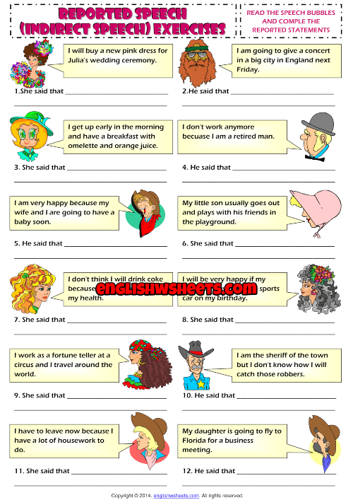 indirect-speech-esl-grammar-exercise-worksheet