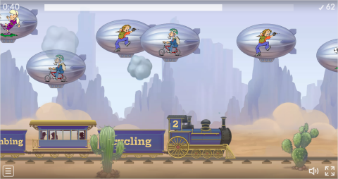 Sports ESL Vocabulary Balloon Pop Game