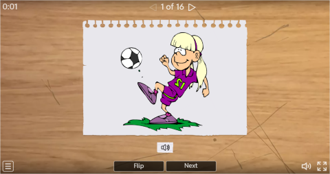 Sports ESL Interactive Vocabulary Flashcards