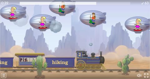 Sports ESL Vocabulary Balloon Pop Game