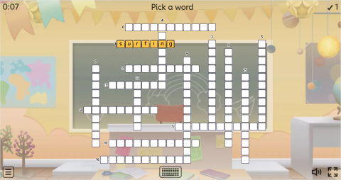 Sports Vocabulary ESL Interactive Crossword Puzzle